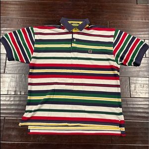 Vintage Tommy Hilfiger 90s striped polo Size Large